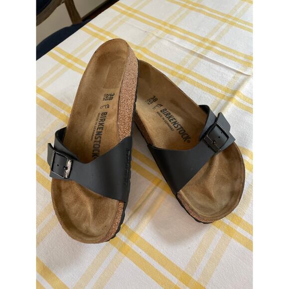 BRAND NEW BIRKENSTOCK MADRID BLACK SANDALS - Picture 10 of 14
